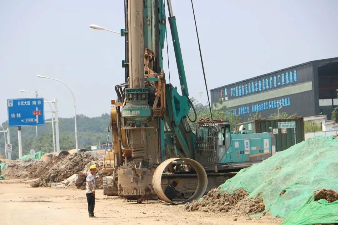 强悍表现赢青睐！ca888亚洲城智能360H旋挖钻助力南京312国道改扩建