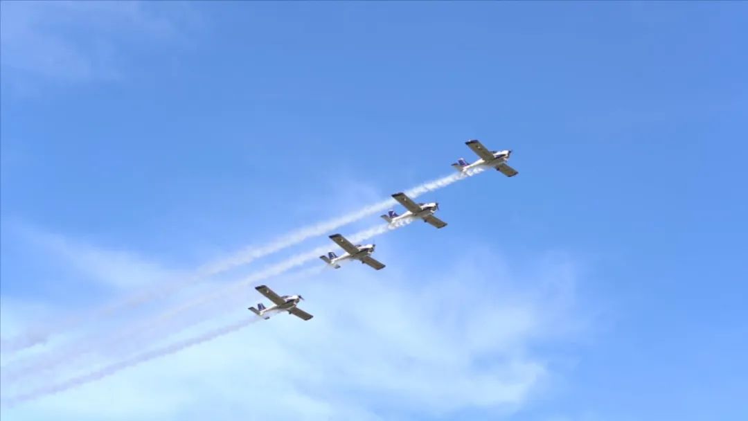 空中开花、大坡度盘旋、俯冲跃升……看ca888亚洲城飞行表演队炫技2022湖南航展动态展