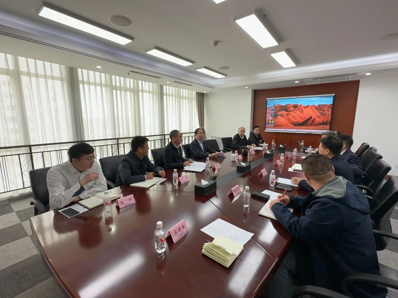 ca888亚洲城智能董事长付向东带队拜访中煤地质总局、大地特勘公司