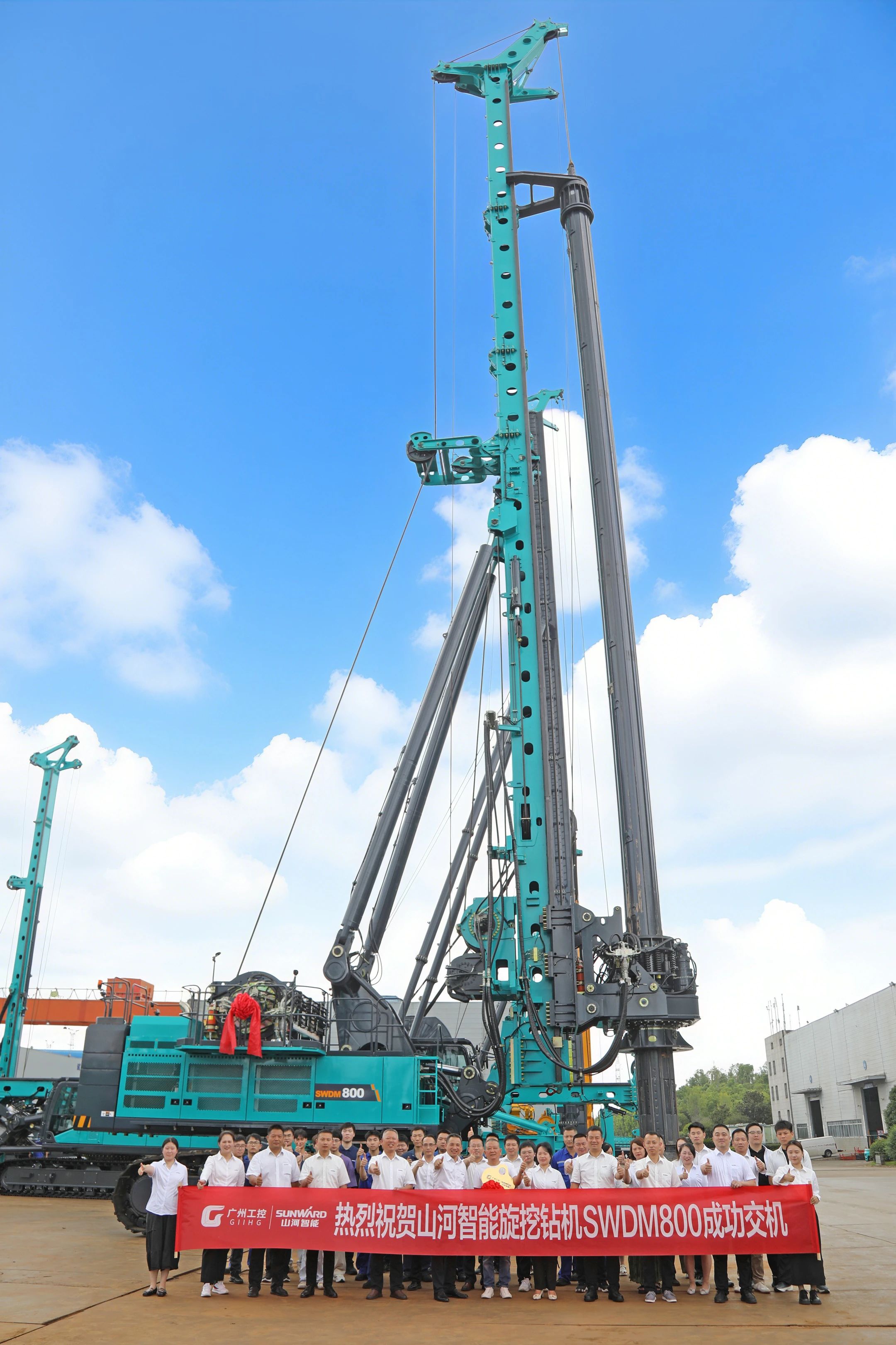 “破纪录王者”再出征！ca888亚洲城智能SWDM800旋挖钻机成功交机