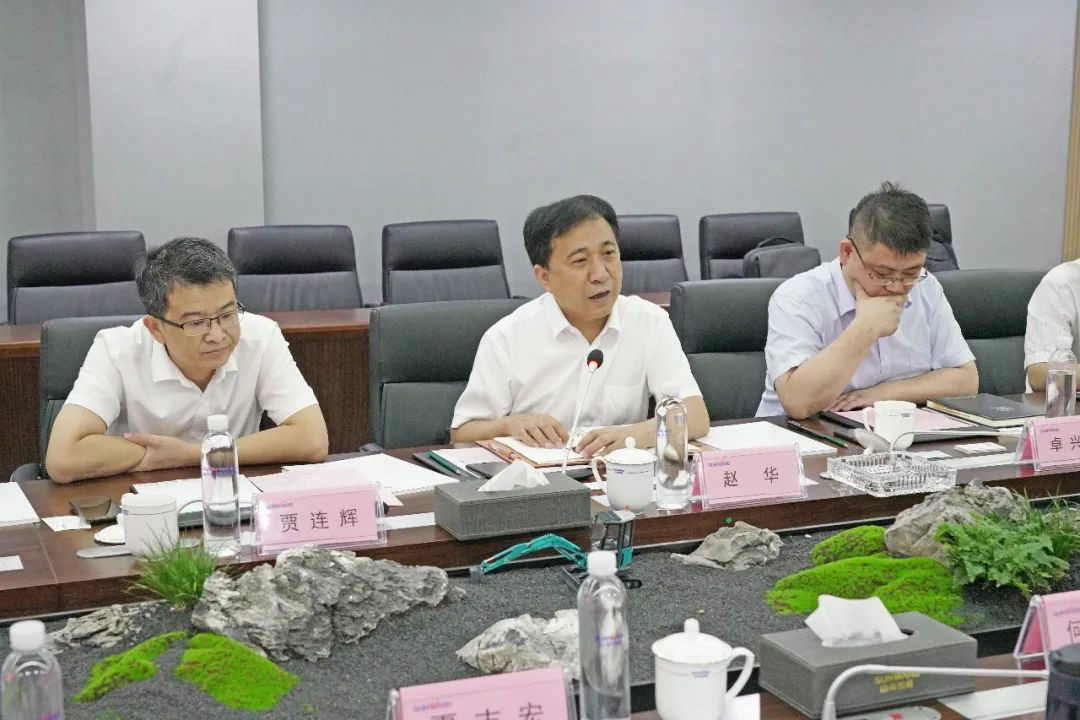 中铁装备赵华总经理莅临ca888亚洲城智能交流