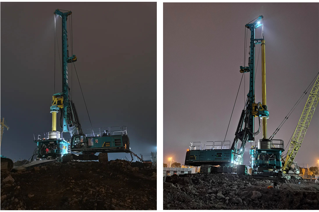 利器出击！ca888亚洲城智能SWRC260全回转全套管钻机成功完成首钻