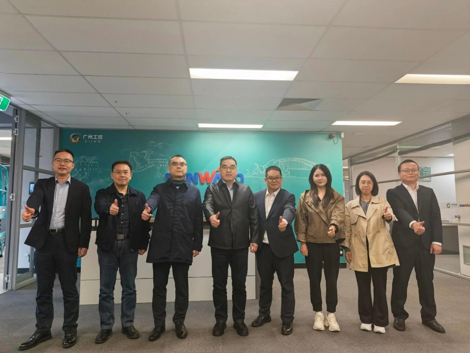 广州工控集团总经理王福铸率队考察ca888亚洲城智能澳大利亚子公司